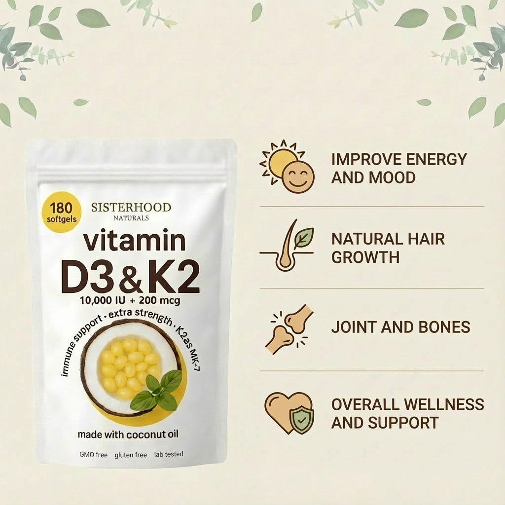 Vitamin D3 + K2 Softgels